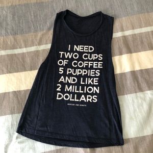 Muscles + Donuts 🍩 workout muscle tank 💪🏼